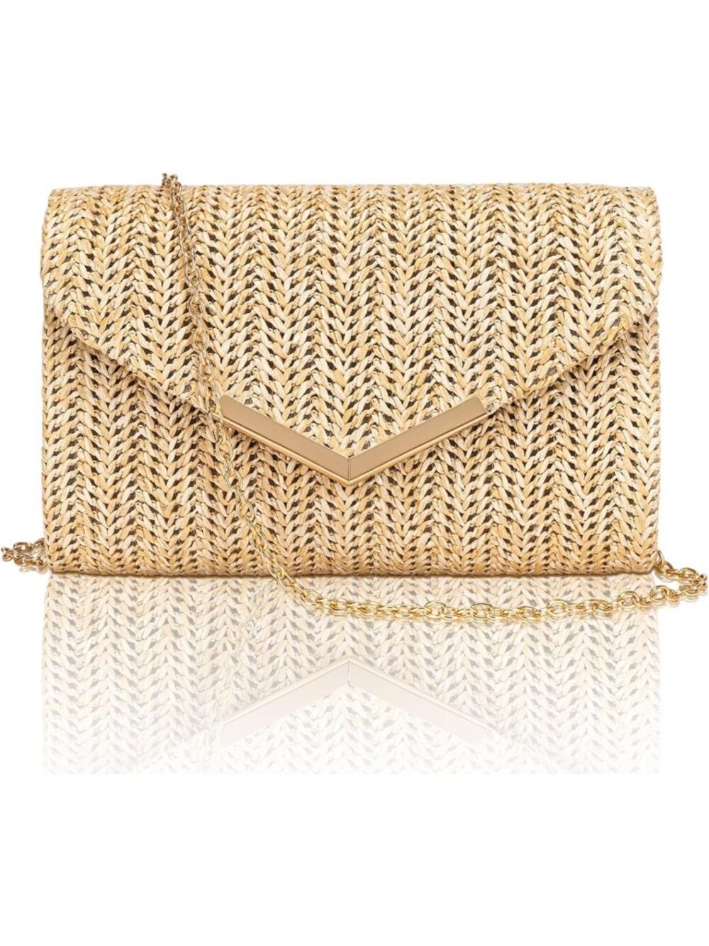 Trendy Envelope Clutch Purse for Women - Evening Handbag for Wedding, Prom